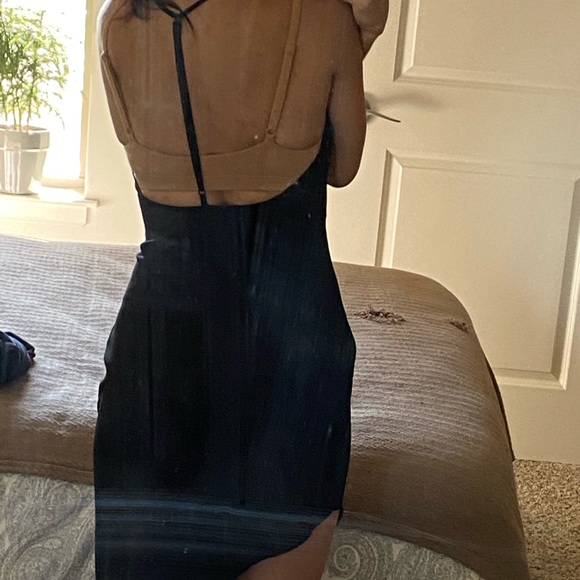 Revolve NBD asymmetrical black mini dress - Picture 3 of 3